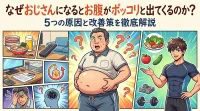 なぜおじさんになるとお腹がポッコリと出てくるのか？5つの原因と改善策を徹底解説