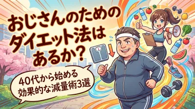 おじさんのためのダイエット法はあるか？40代から始める効果的な減量術3選