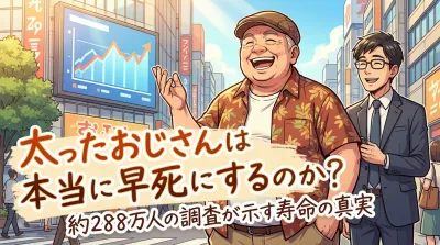 太ったおじさんは本当に早死にするのか？約288万人の調査が示す寿命の真実