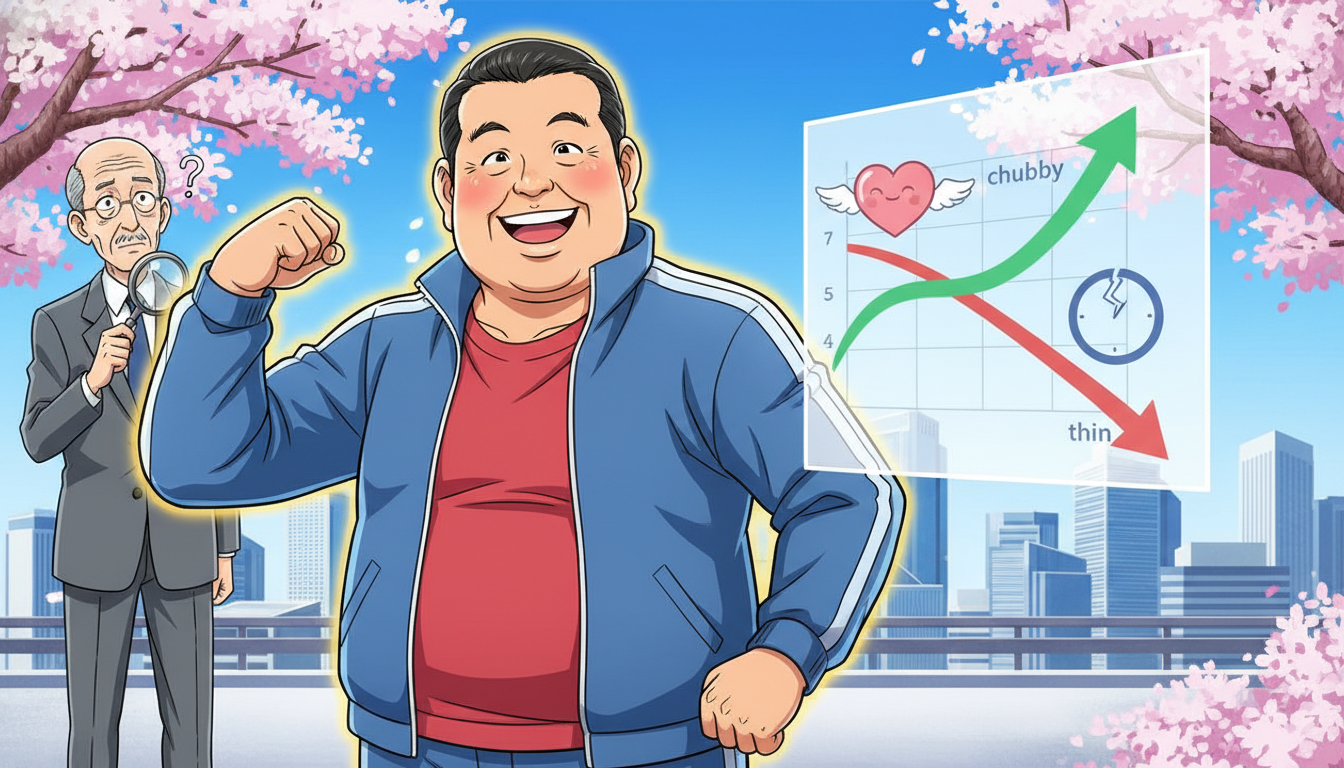 中高年以降において小太り体型が長生きにつながる医学的背景