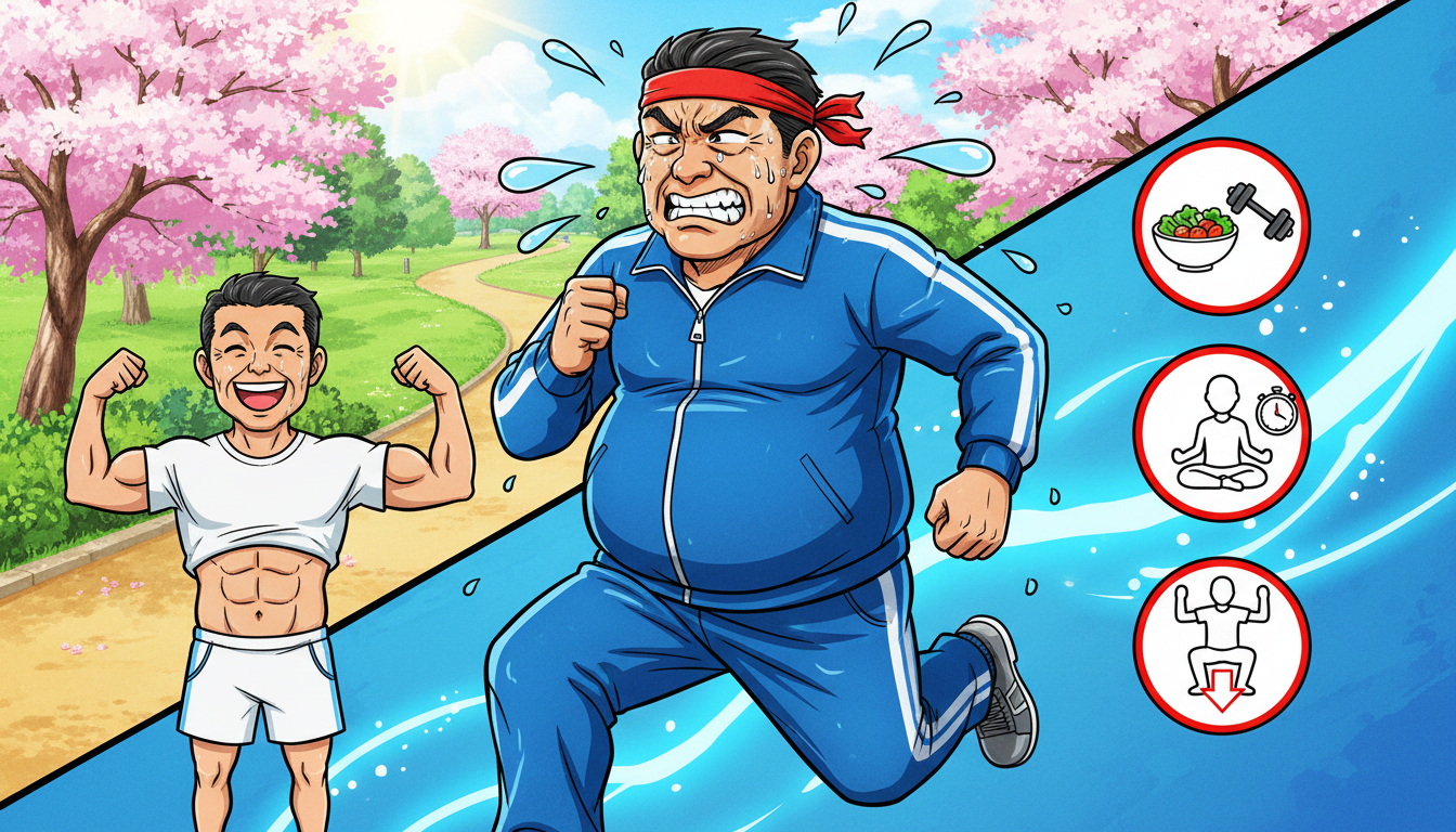 食事の適正化と軽度な運動の継続が確実な成果をもたらします