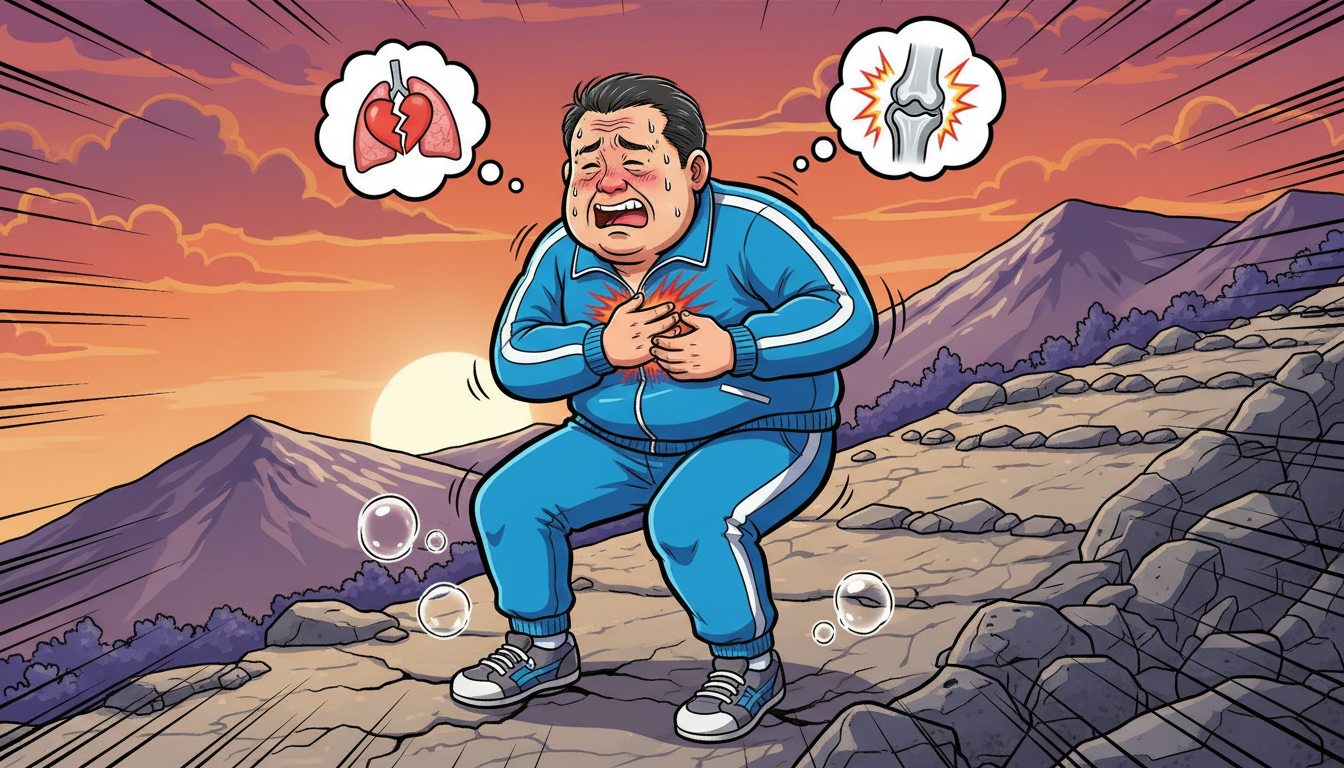 なぜ息が上がり、関節に負担がかかってしまうのでしょうか